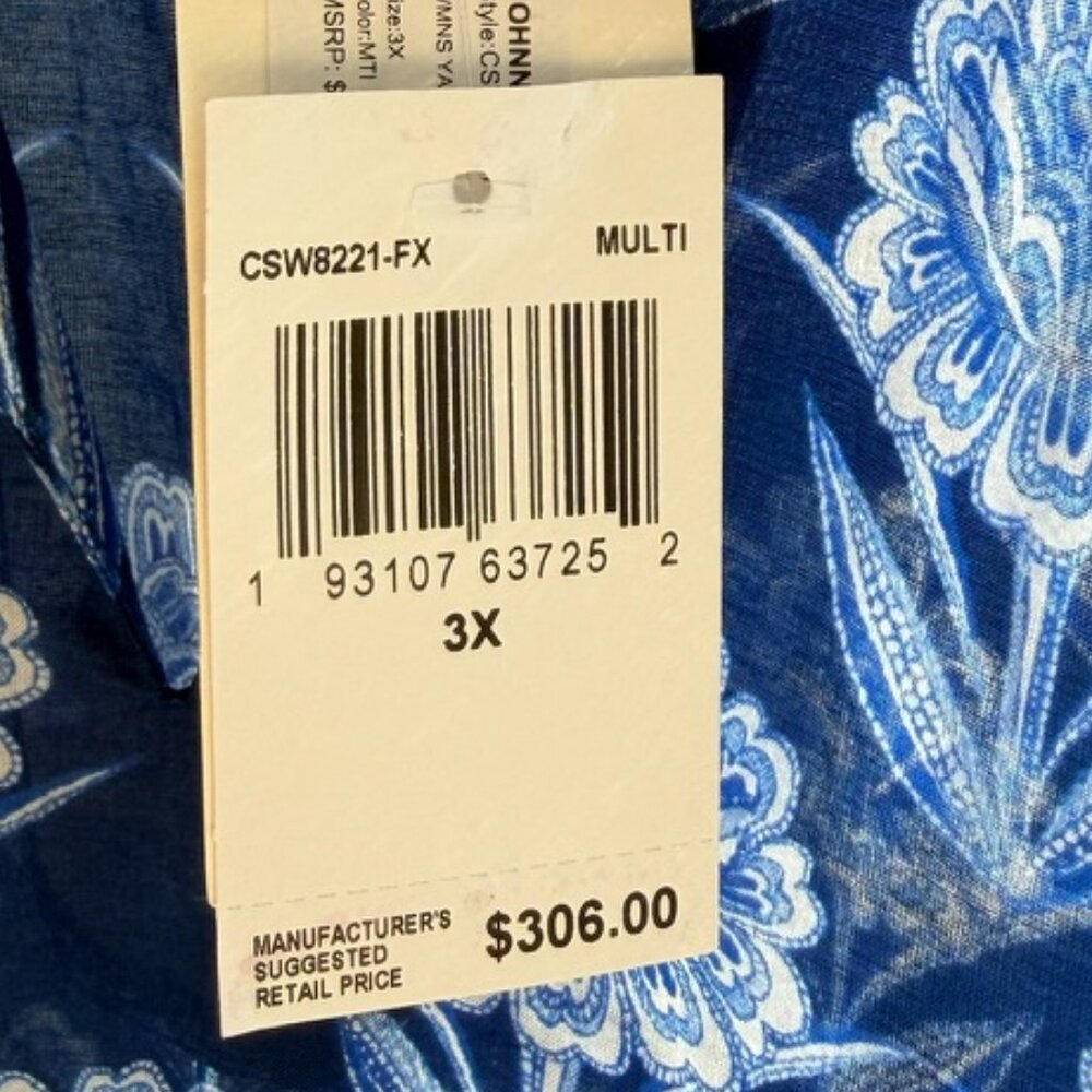 NWT - Johnny Was Yao Floral-Print Maxi Kaftan - 3X - Picture 9 of 12